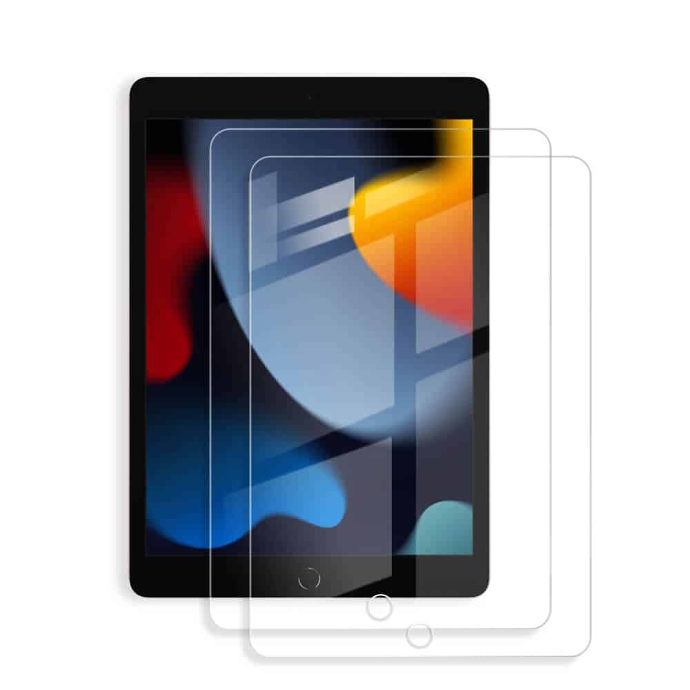 (2 Pack) Apple iPad 9th Gen 10.2 2021 Screen Protector Tempered Glass (2 Pack) Apple iPad 9th Gen 10.2 2021 Screen Protector Tempered Glass
